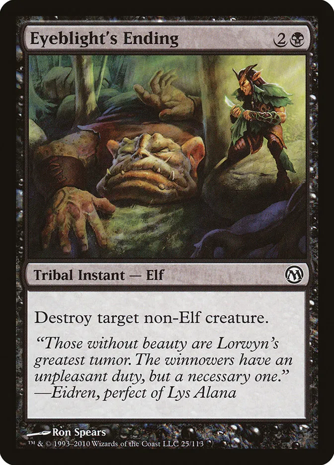 2010 Duels of the Planeswalkers Eyeblight's Ending #25 common card image
