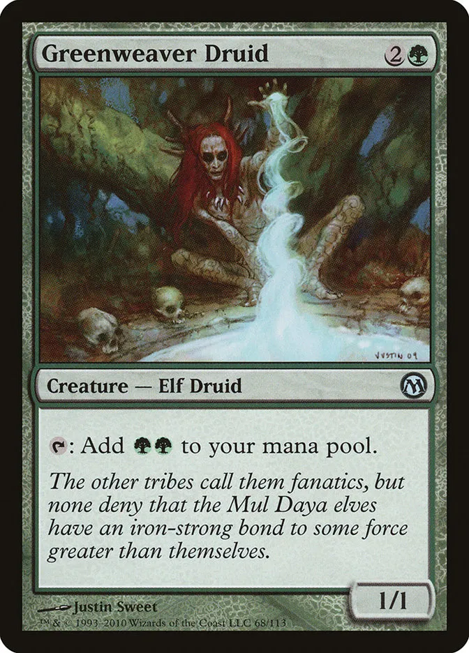 2010 Duels of the Planeswalkers Greenweaver Druid #68 uncommon card image