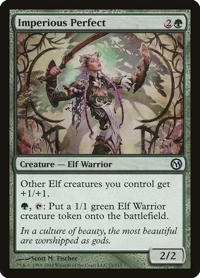 2010 Duels of the Planeswalkers Imperious Perfect #71 uncommon card image