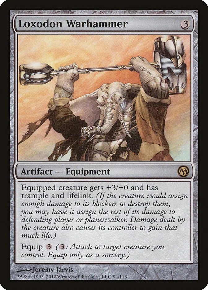 2010 Duels of the Planeswalkers Loxodon Warhammer #94 rare card image
