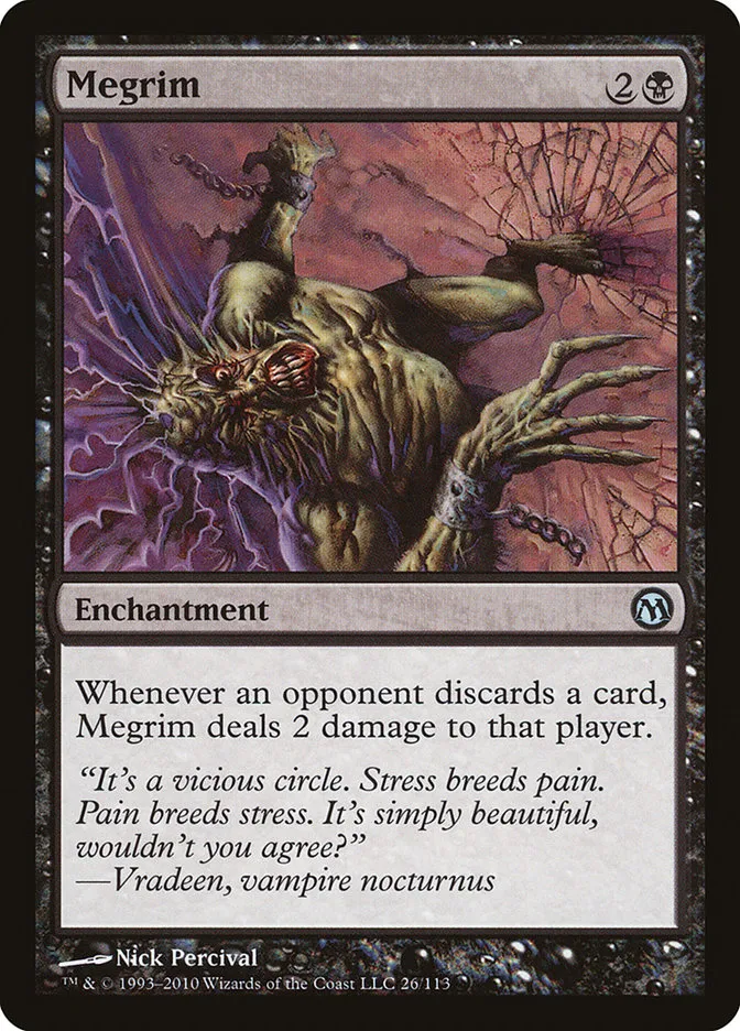 2010 Duels of the Planeswalkers Megrim #26 uncommon card image