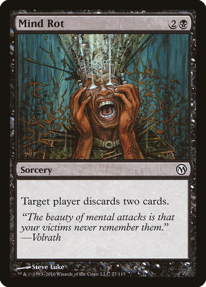2010 Duels of the Planeswalkers Mind Rot #27 common card image