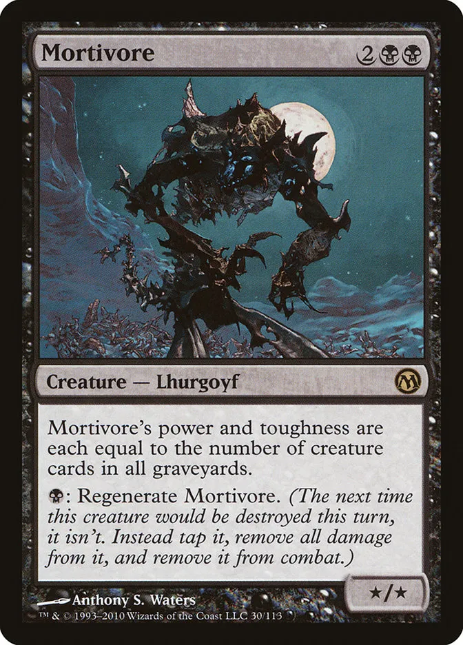 2010 Duels of the Planeswalkers Mortivore #30 rare card image