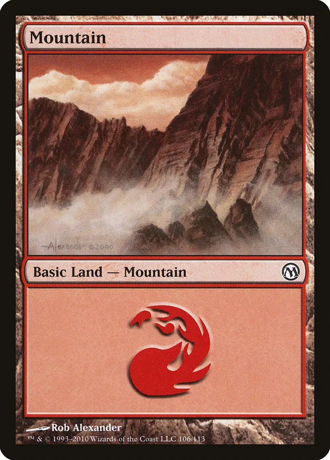2010 Duels of the Planeswalkers Mountain #106 common card image