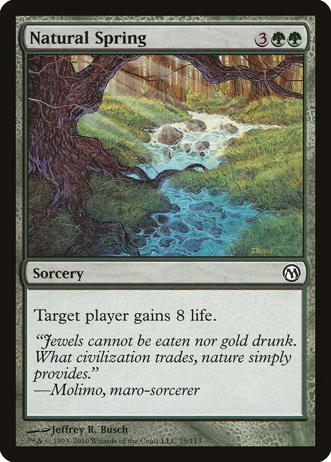 2010 Duels of the Planeswalkers Natural Spring #75 common card image