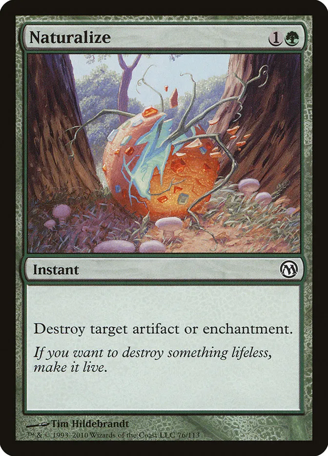 2010 Duels of the Planeswalkers Naturalize #76 common card image