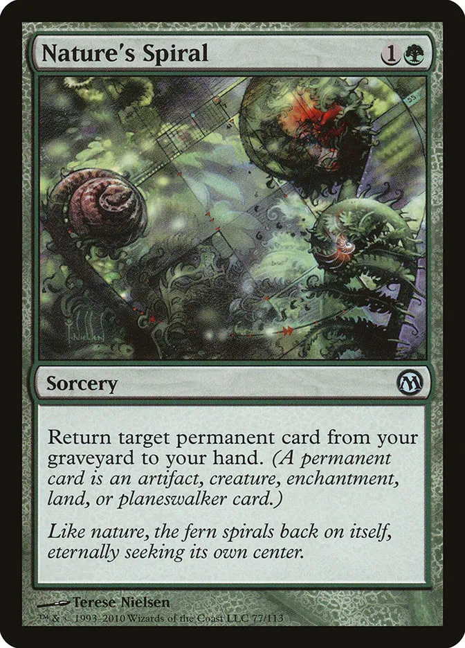 2010 Duels of the Planeswalkers Nature's Spiral #77 uncommon card image