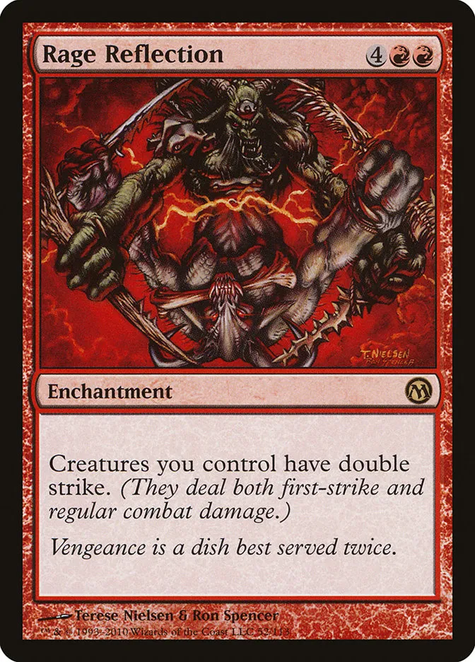 2010 Duels of the Planeswalkers Rage Reflection #52 rare card image