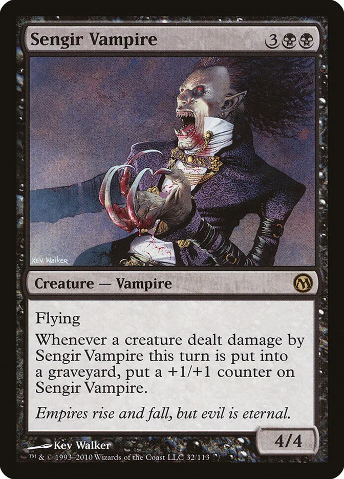 2010 Duels of the Planeswalkers Sengir Vampire #32 rare card image