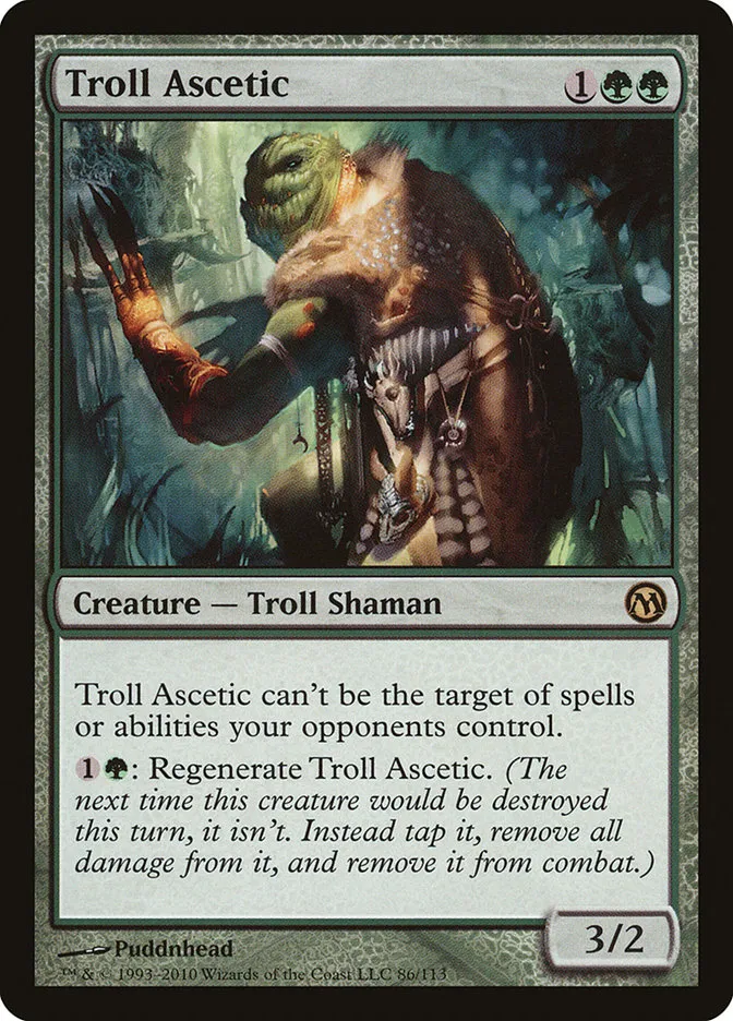 2010 Duels of the Planeswalkers Troll Ascetic #86 rare card image