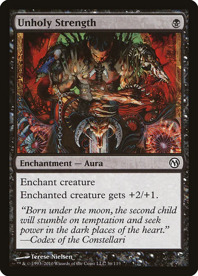 2010 Duels of the Planeswalkers Unholy Strength #36 common card image