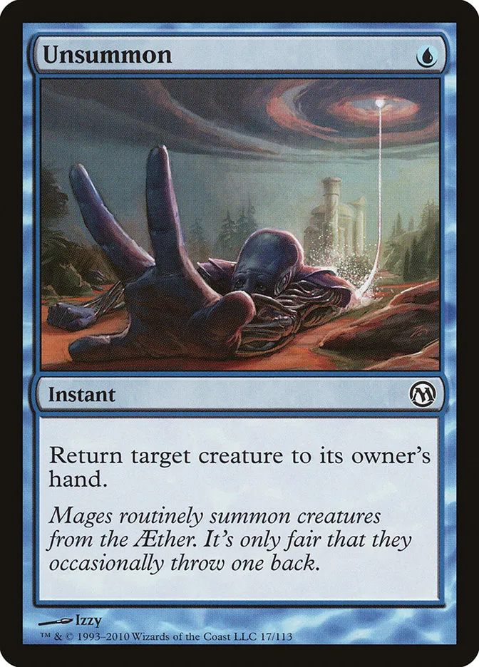 2010 Duels of the Planeswalkers Unsummon #17 common card image