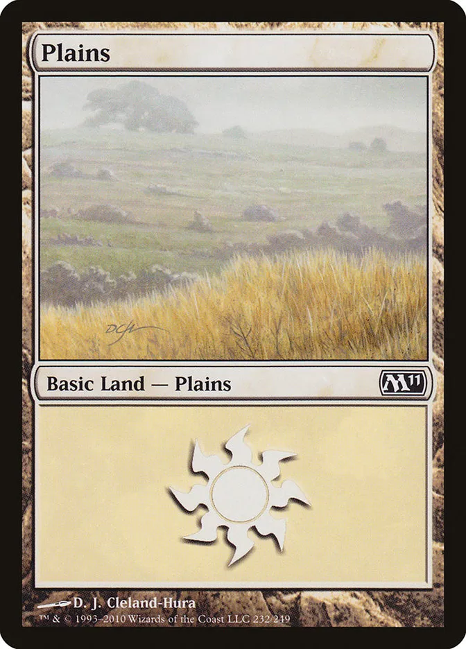 2010 Magic 2011 Plains common #232 common card image