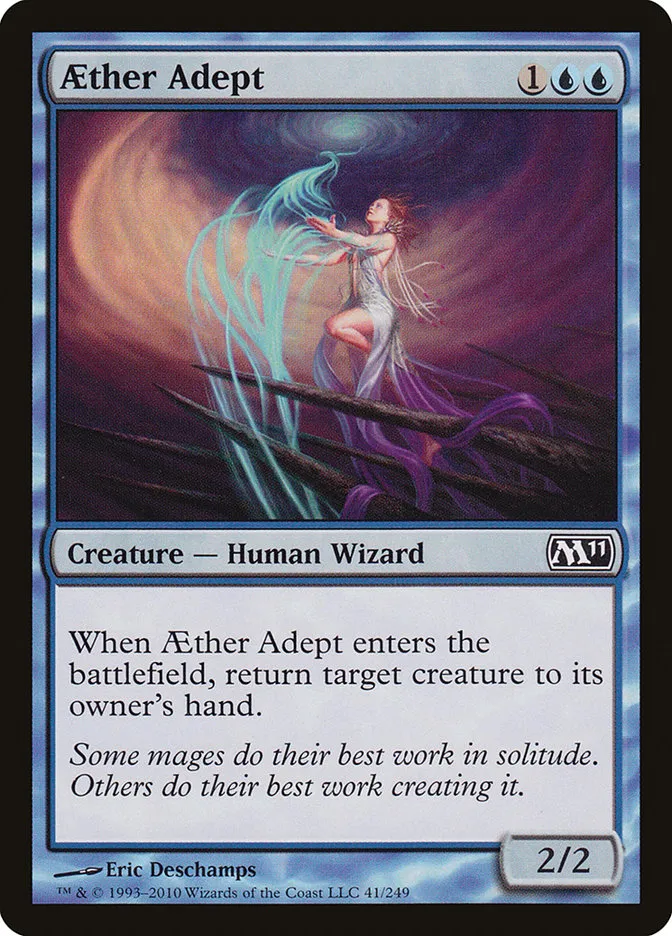 2010 Magic 2011 Aether Adept common #41 common card image