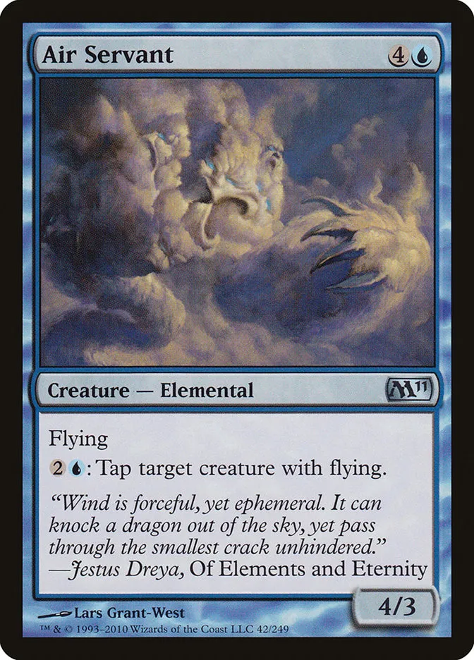 2010 Magic 2011 Air Servant uncommon #42 uncommon card image