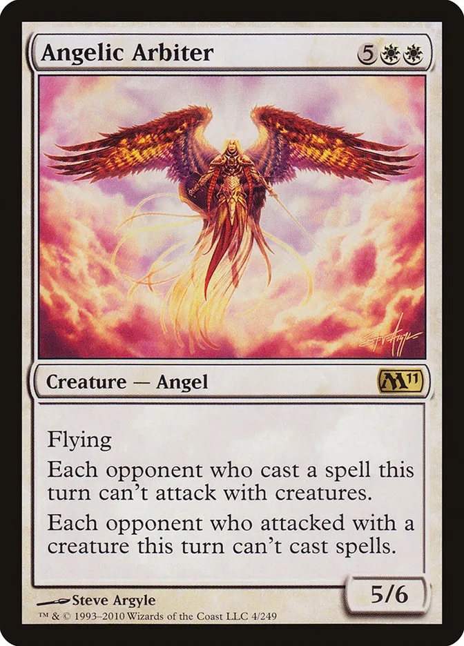 2010 Magic 2011 Angelic Arbiter rare #4 rare card image