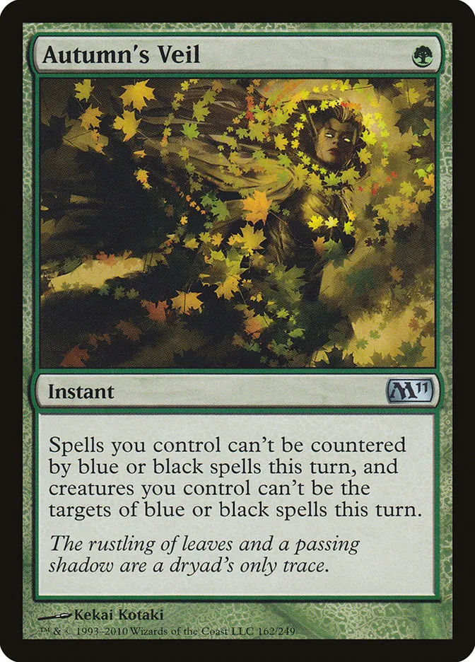 2010 Magic 2011 Autumn's Veil uncommon #162 uncommon card image