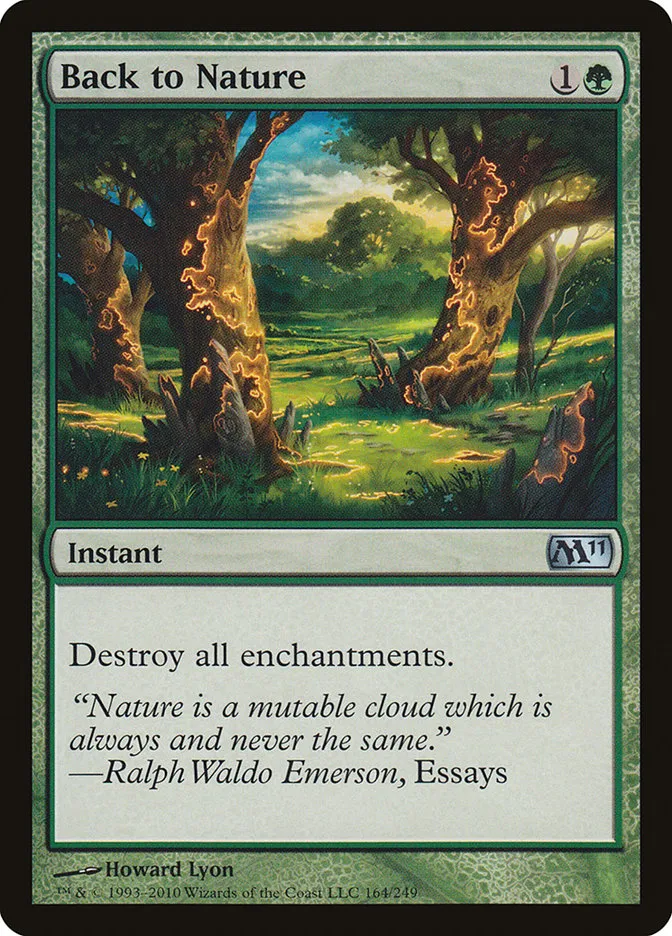 2010 Magic 2011 Back to Nature uncommon #164 uncommon card image