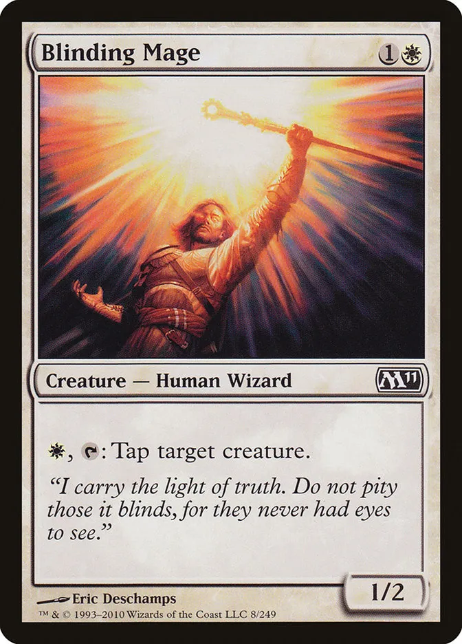2010 Magic 2011 Blinding Mage common #8 common card image