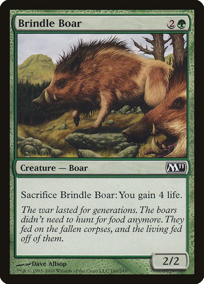 2010 Magic 2011 Brindle Boar common #166 common card image