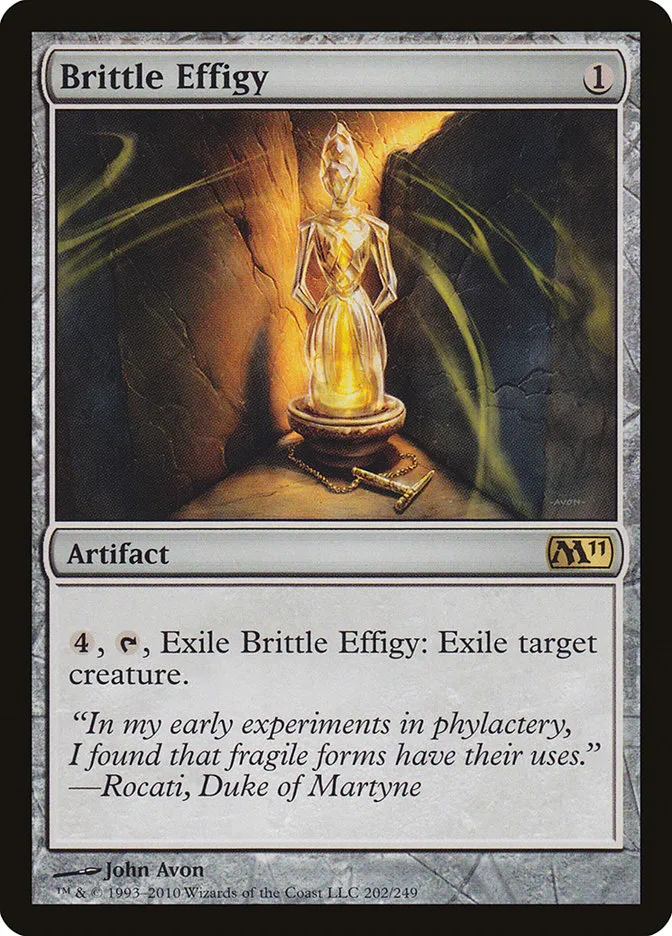 2010 Magic 2011 Brittle Effigy rare #202 rare card image