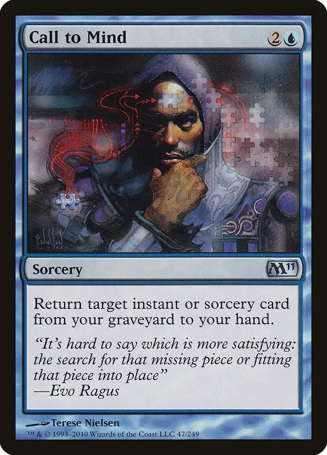 2010 Magic 2011 Call to Mind uncommon #47 uncommon card image