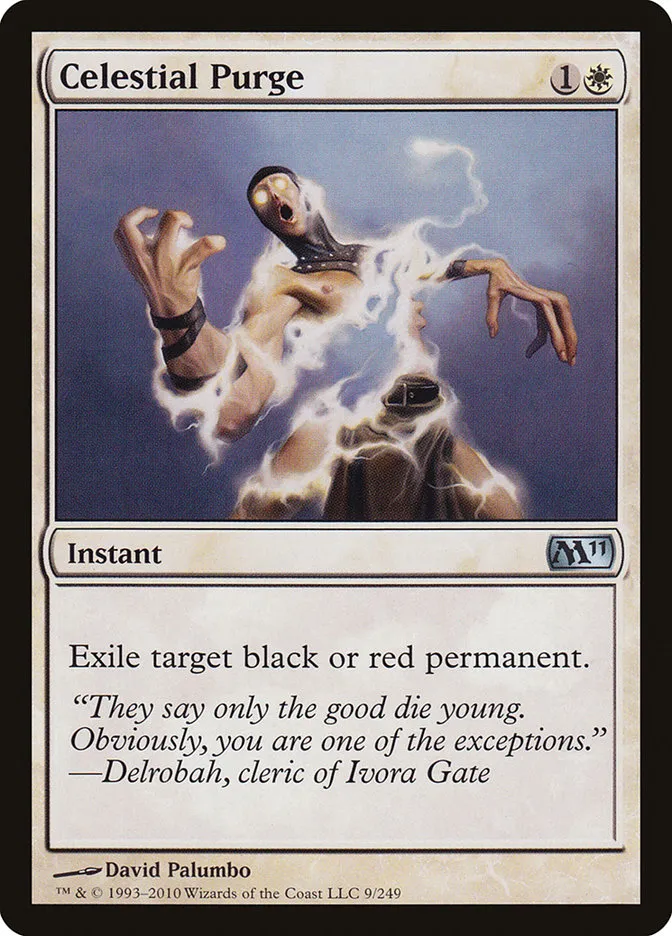 2010 Magic 2011 Celestial Purge uncommon #9 uncommon card image