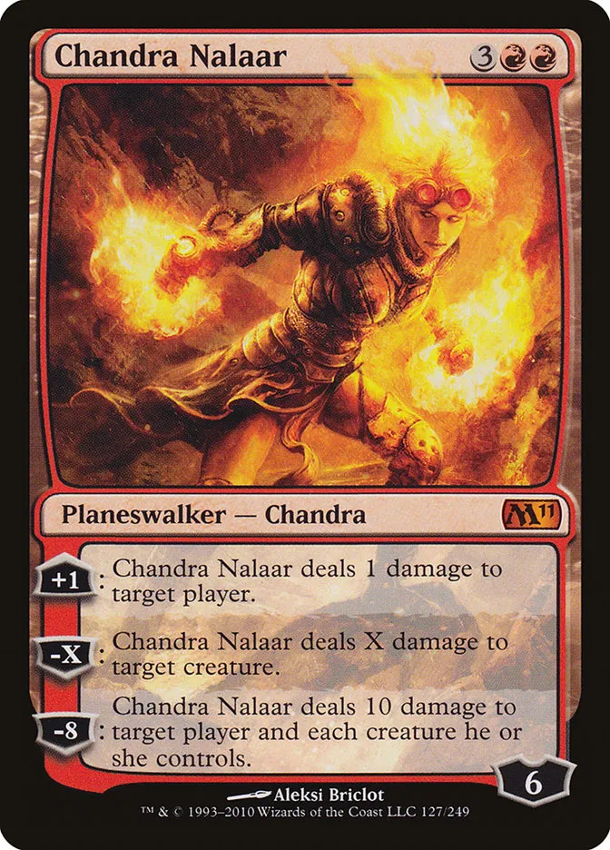 2010 Magic 2011 Chandra Nalaar #127 mythic card image