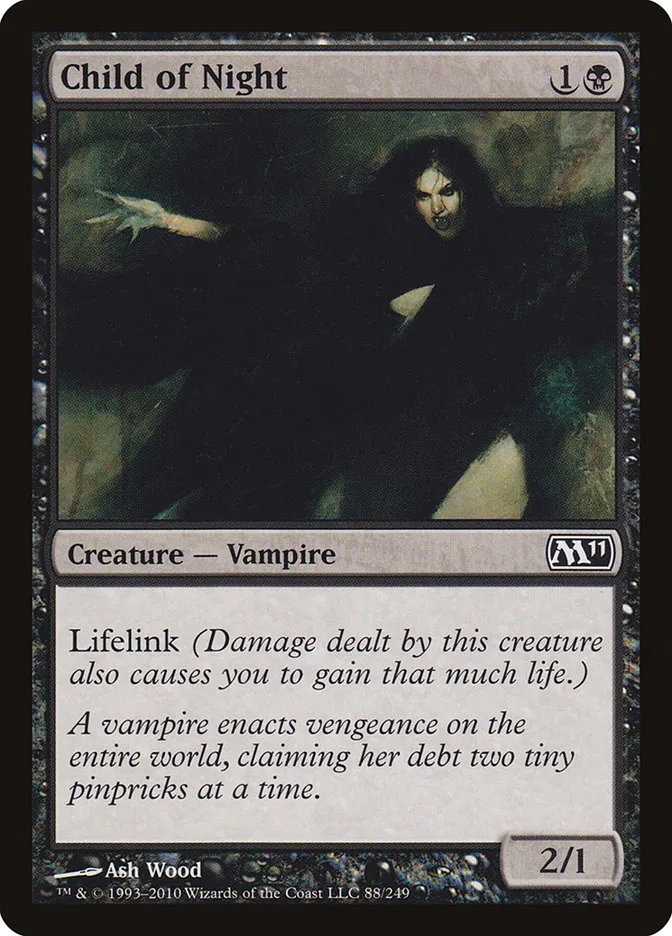 2010 Magic 2011 Child of Night #88 common card image