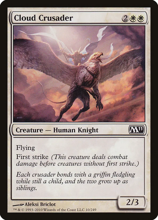 2010 Magic 2011 Cloud Crusader common #10 common card image
