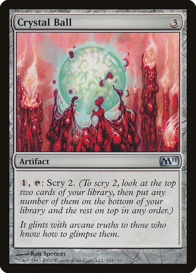 2010 Magic 2011 Crystal Ball uncommon #203 uncommon card image