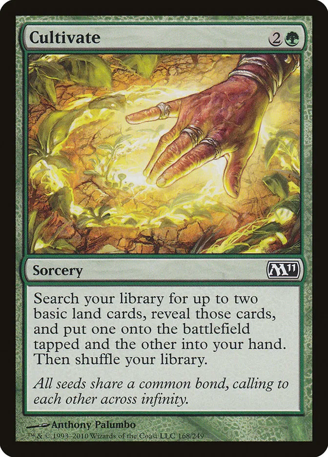 2010 Magic 2011 Cultivate #168 common card image