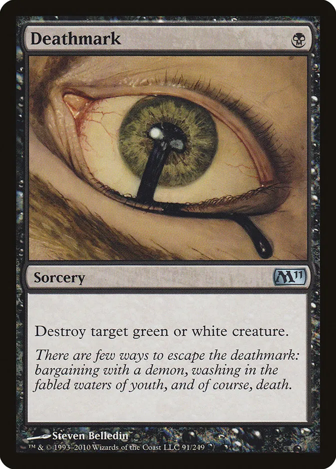 2010 Magic 2011 Deathmark uncommon #91 uncommon card image