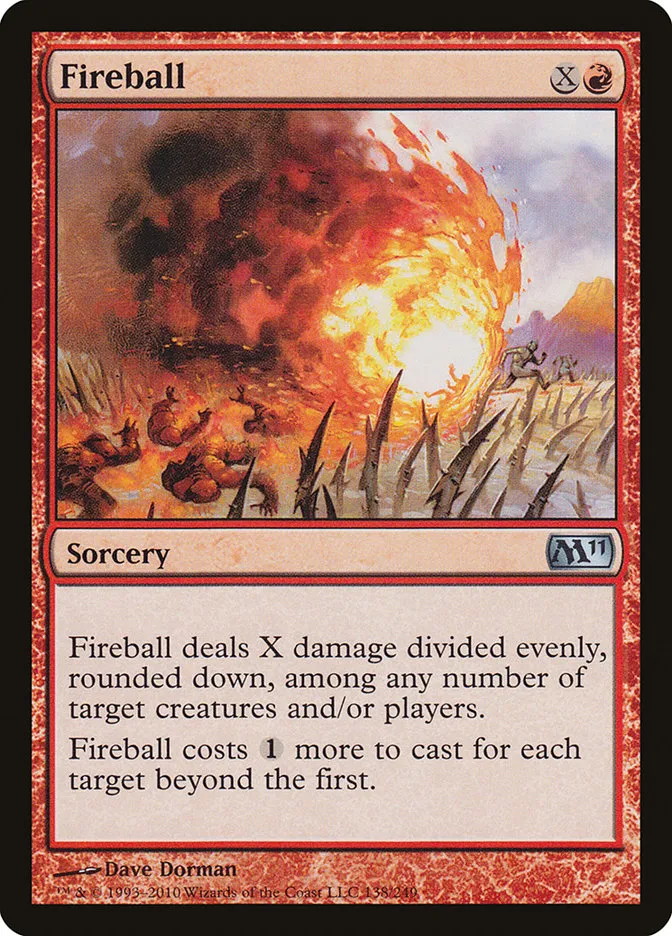 2010 Magic 2011 Fireball uncommon #138 uncommon card image