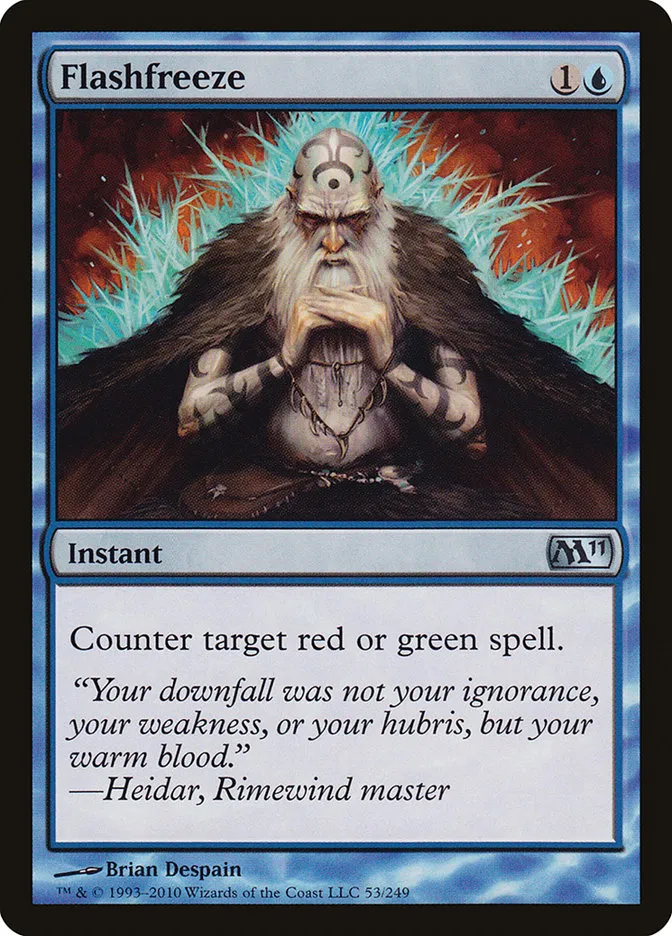 2010 Magic 2011 Flashfreeze uncommon #53 uncommon card image