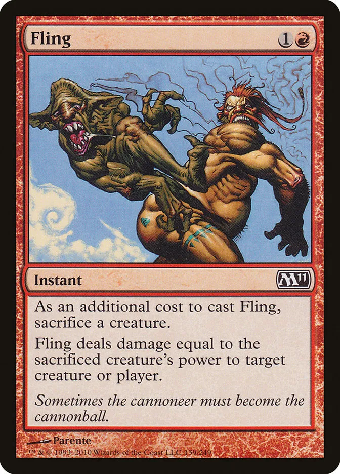 2010 Magic 2011 Fling common #139 common card image