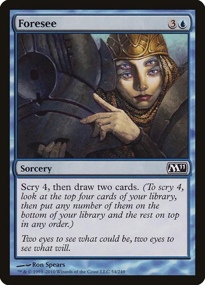 2010 Magic 2011 Foresee common #54 common card image