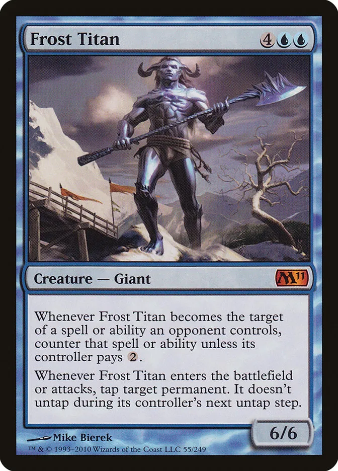 2010 Magic 2011 Frost Titan mythic #55 mythic card image