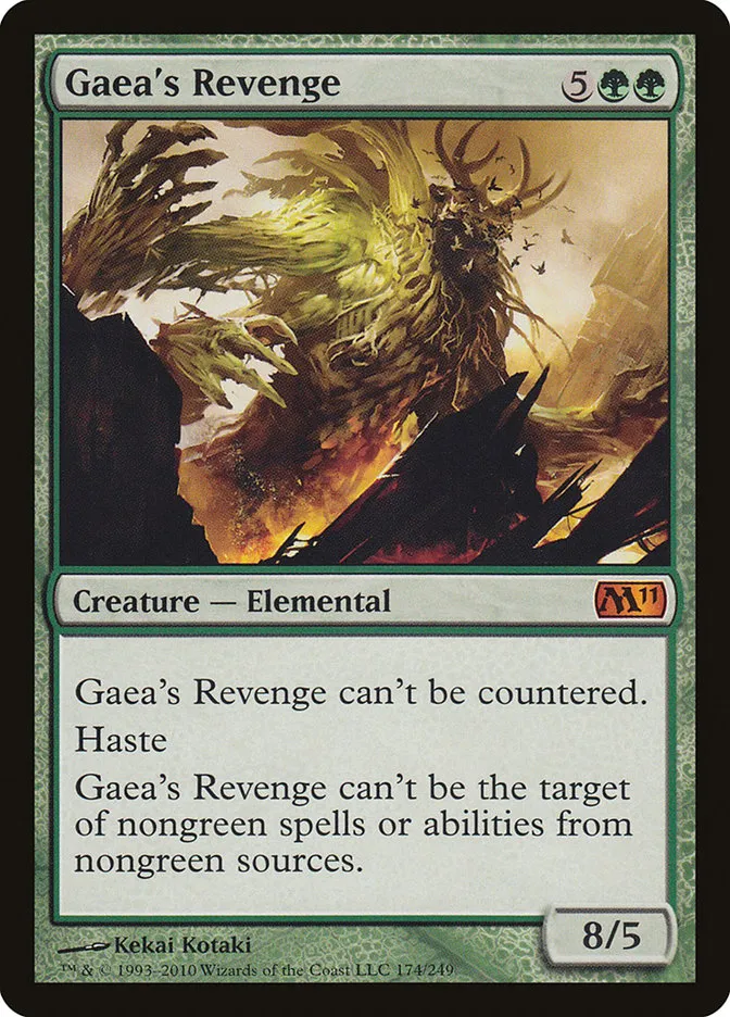 2010 Magic 2011 Gaea's Revenge mythic #174 mythic card image