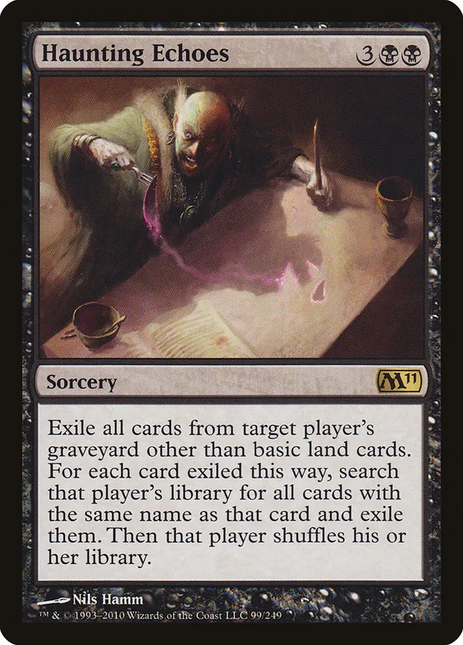 2010 Magic 2011 Haunting Echoes rare #99 rare card image
