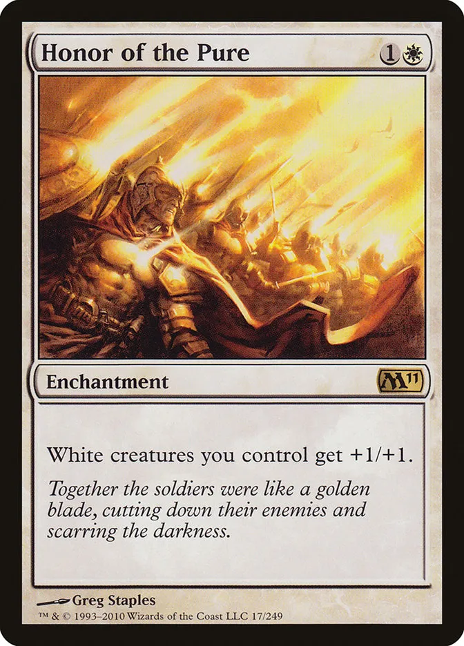 2010 Magic 2011 Honor of the Pure #17 rare card image