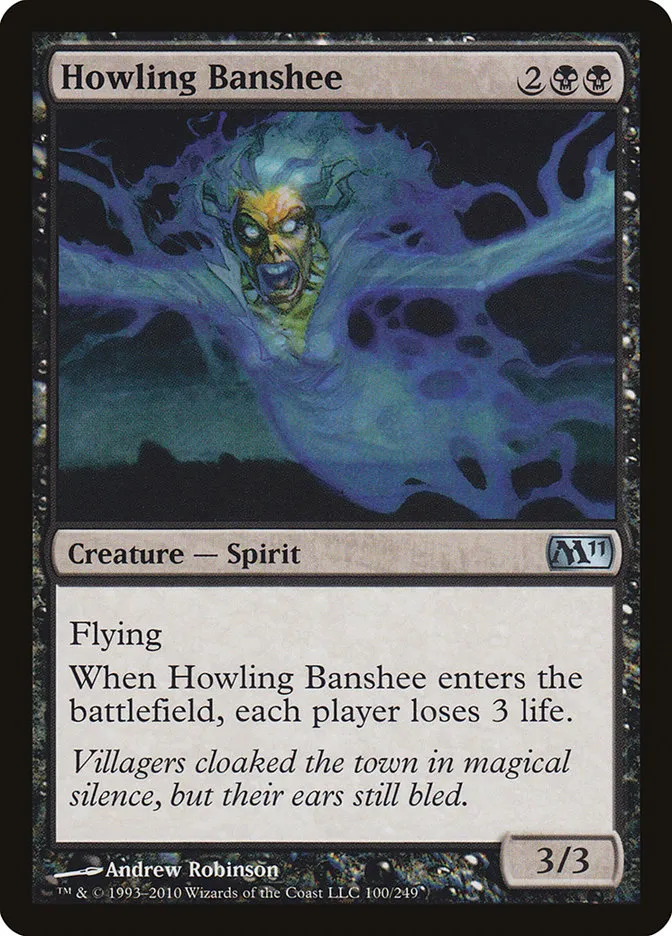 2010 Magic 2011 Howling Banshee uncommon #100 uncommon card image