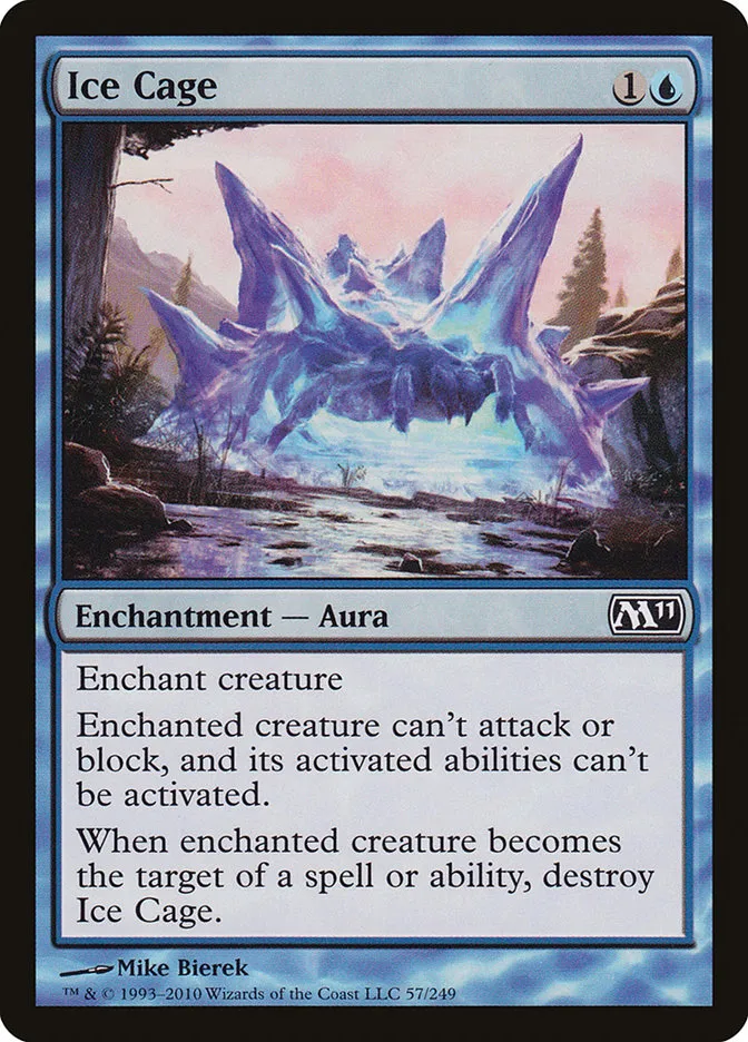 2010 Magic 2011 Ice Cage common #57 common card image