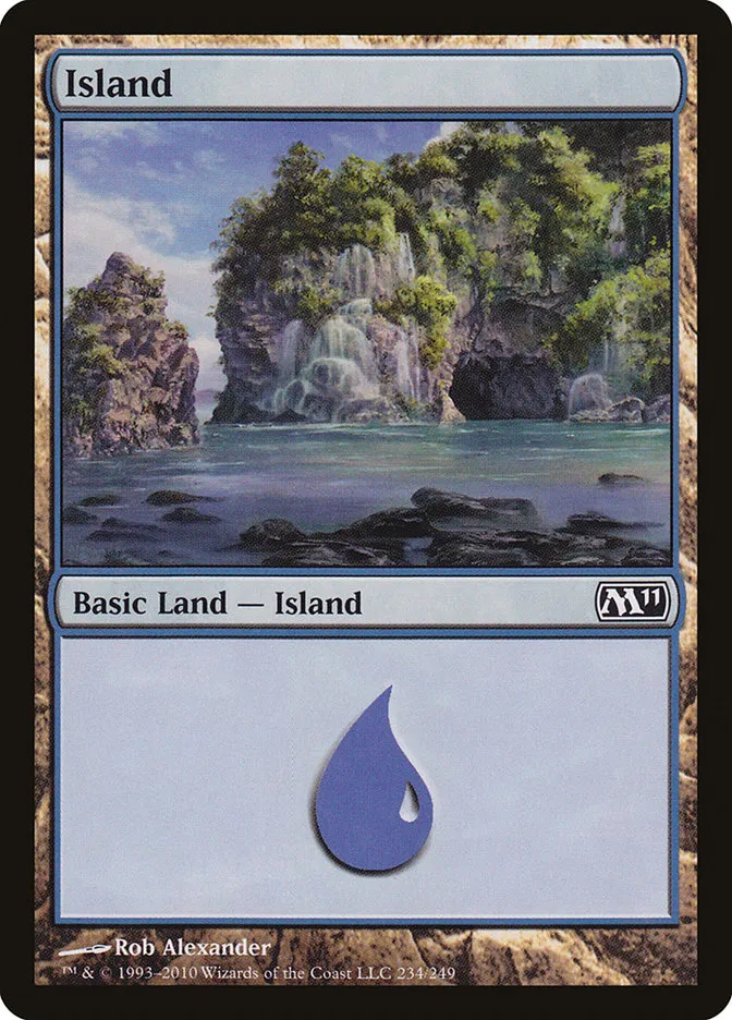 2010 Magic 2011 Island common #234 common card image