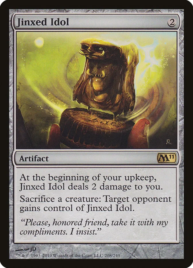 2010 Magic 2011 Jinxed Idol #208 rare card image