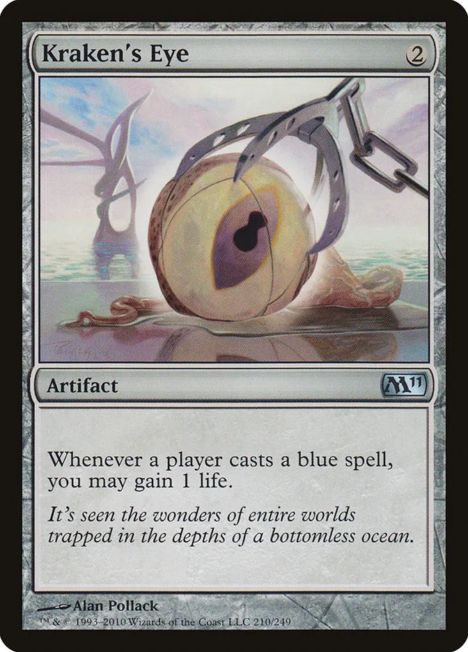 2010 Magic 2011 Kraken's Eye #210 uncommon card image