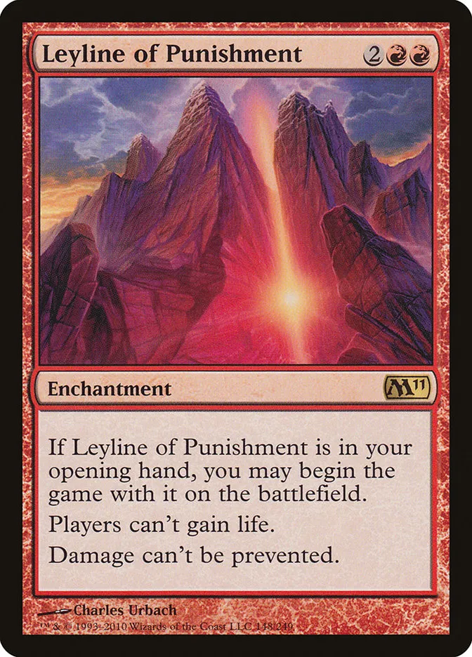 2010 Magic 2011 Leyline of Punishment #148 rare card image