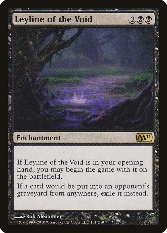 2010 Magic 2011 Leyline of the Void rare #101 rare card image