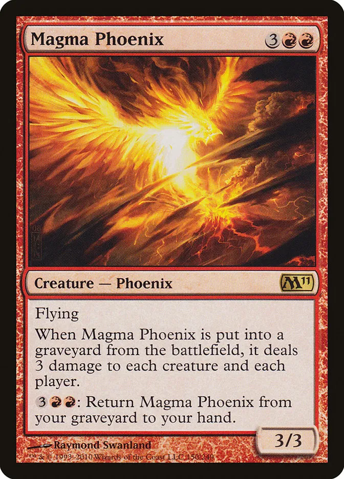 2010 Magic 2011 Magma Phoenix #150 rare card image