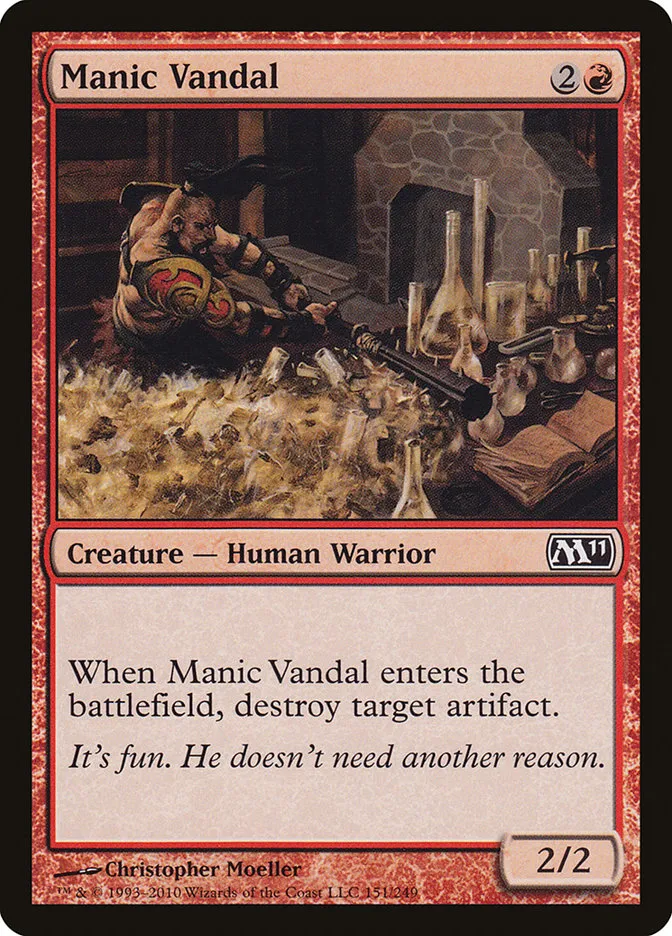 2010 Magic 2011 Manic Vandal common #151 common card image